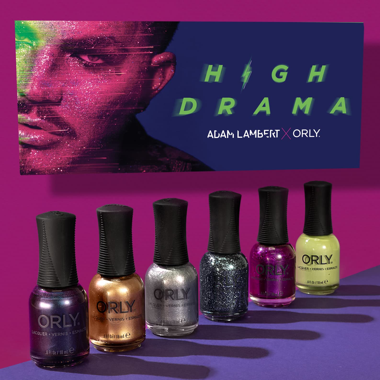 Amazon.com : Orly x Adam Lambert 'High Drama' Nail Polish
